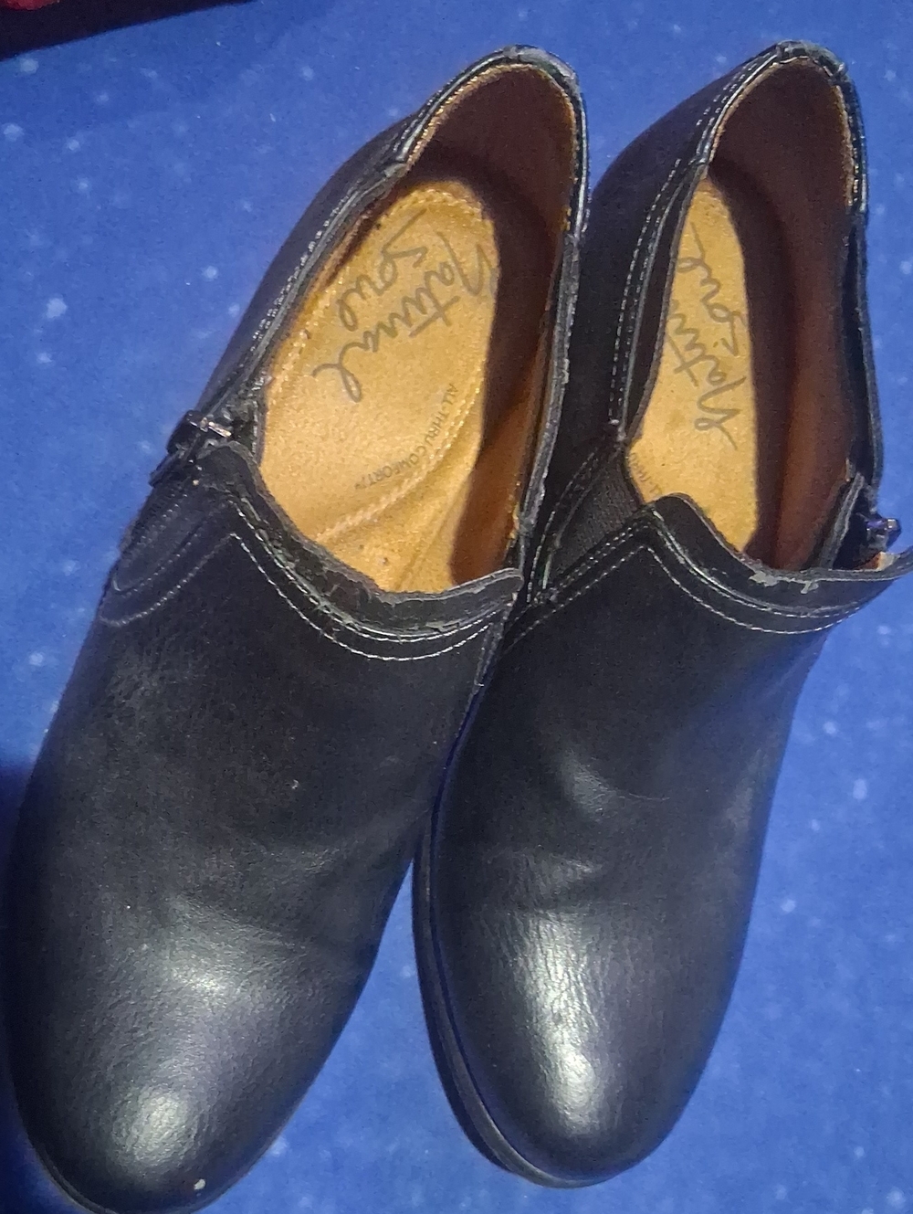Natural Soul Black Women's Ankle Booties